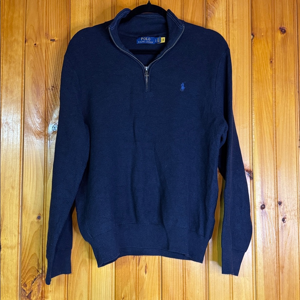 Polo Ralph Lauren ribbed quarter zip pullover sweater